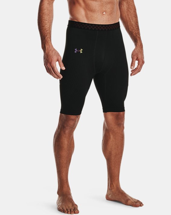 Men's UA RUSH™ Seamless Long Shorts, Black, pdpMainDesktop image number 1
